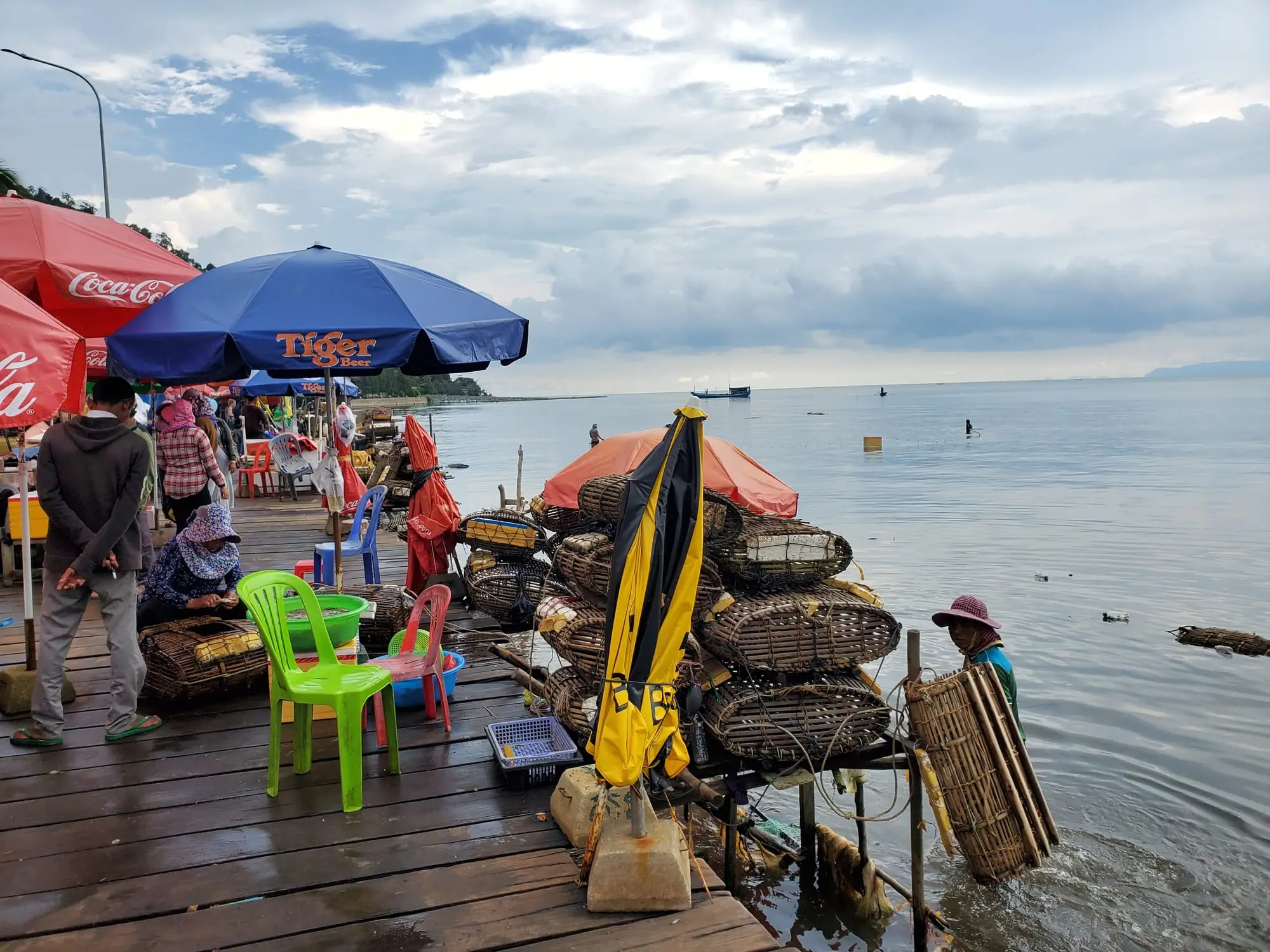 ក្ដាមម្រេចឆានៅលើភ្លើង